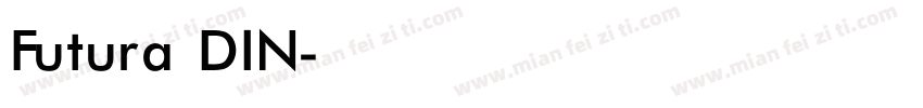 Futura DIN字体转换